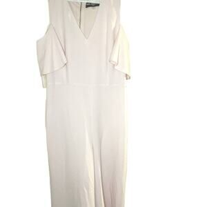 Off the shoulder Karl Lagerfield Light peach wide leg Jumper! Size 12